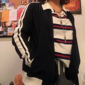 Navy & White American Eagle Outfitters Jacket